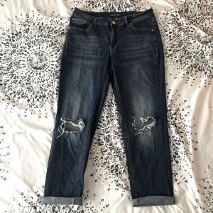 Distressed Boyfriend Jeans